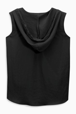 Sleeveless Hooded Top